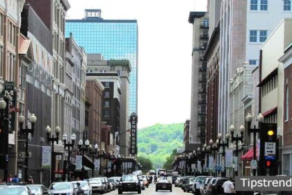 Gay Street and Cumberland River